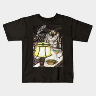 Like a Moth to a Lamp Kids T-Shirt